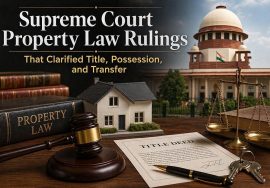 Supreme Court ruling on property ownership and possession rights in India